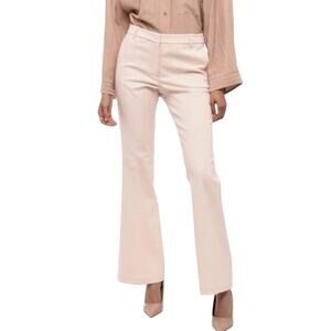 QL2 Monet Cream Flat Front Tailored Dress Pants size US6